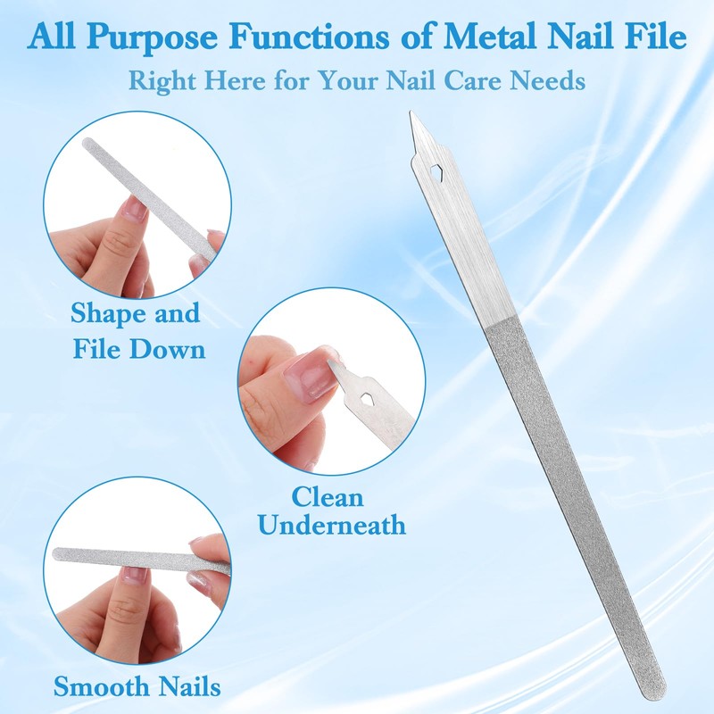 Kifmurase 4 Pcs Diamond Deb Nail Files with Sharp Pointed