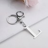 ORUZA Letter Keyring Alphabet Initial Keychain, Metal Letter Key Ring