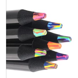 SEQ 8-Color Rainbow Pencils: Jumbo Colored Pencils for Adult and Children Coloring, Sketching, and Drawing - Fun, Cute Drawing Kit, Cool Gifts, School and Art Supplies for Adults and Kids Alike