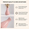 4 Inch Pink Small Ceramic Bud Vase with Narrow Mouth