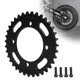 RUTU 420 Chain Sprocket Rear Sprocket 35 Tooth 76mm for Chinese 50 70 90 110 125 140cc 150 160 170 Cc Apollo RFZ CRF50 XR50 SDG IMR SSR YCF Kayo Thumpstar Coolster Pit Dirt Motor Bike Motorcycle