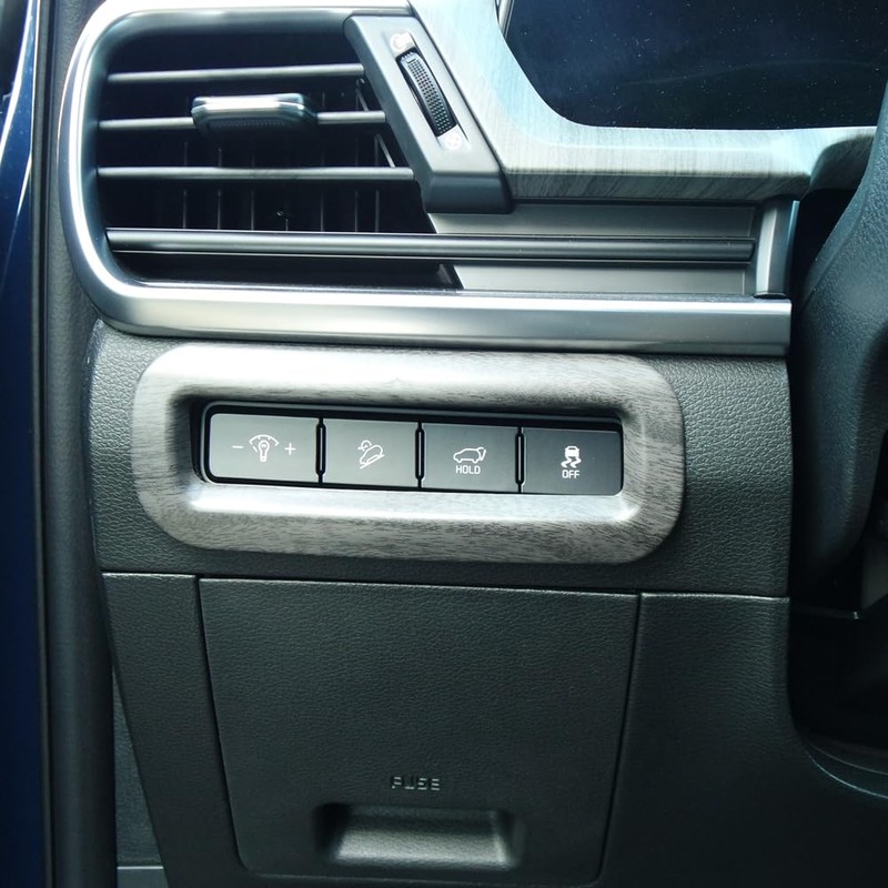 JUIVEEL Matte Wood Grain Style Front Adjust Panel Cover Interior