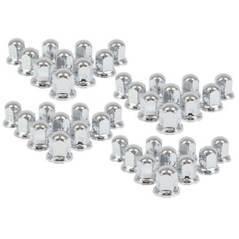 Mytee Products Chrome Metal Lug Nut Covers, 2"(H), fits 33mm, Push on (40 Pack)