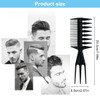 Pack of 4 Wide Comb, Double Sided Wide Coarse Tooth