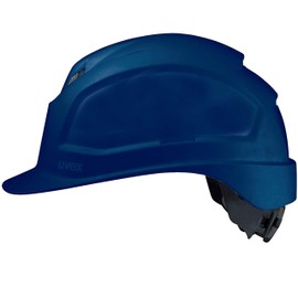 Uvex Pheos IES Protective Helmet - Ventilated Work Helmet for Construction Site - Blue