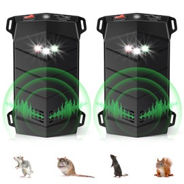 Alikguu 2Pcs Ultrasonic Rodent Repellent for Car Engines,Battery Operated Rodent Repellent Under Hood Anti,Mice,Mouse,Rodent Repellent for Cars Keeping Rodents Out of Car Basement Garage Warehouse