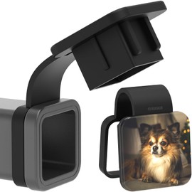 CHUANJI Trailer Hitch Cover 2 Inch Cool Tow Hitch Cover Chihuahua Dog,Receiver Tube Hitch Plug for Jeep Toyota Tundra Tacoma Ford F150 F250 Gmc Denali Honda Civic At4 Truck Towing Accessories