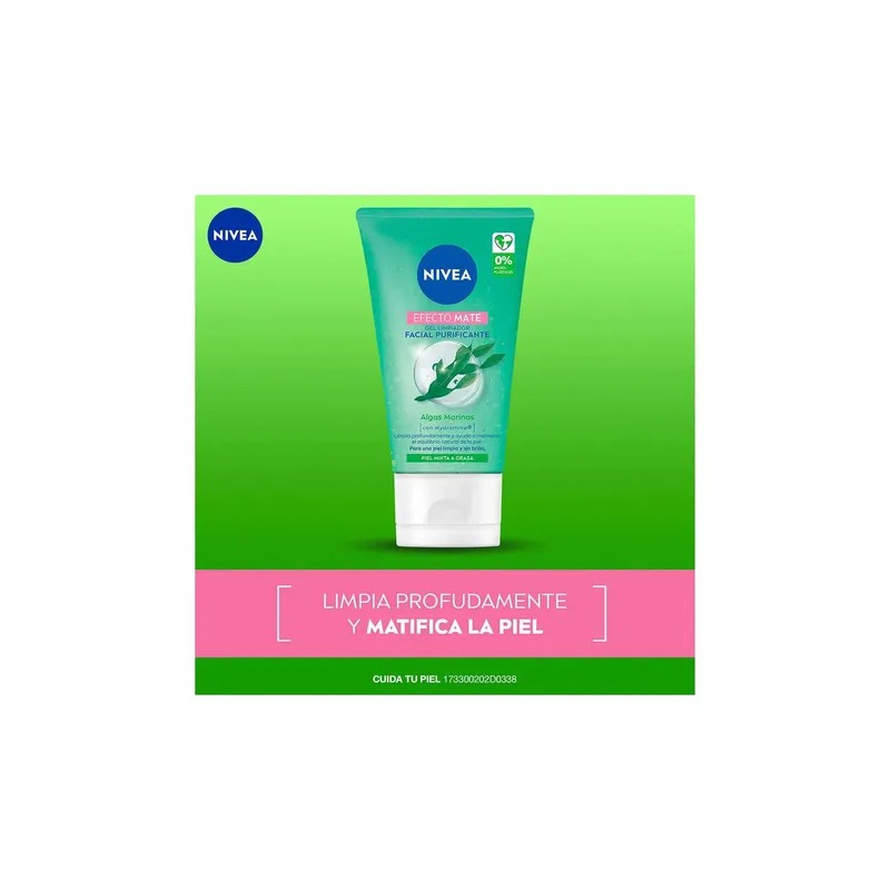 Gel Nivea Limpiador Facial Purificante Efecto Mate 150
