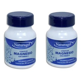 Pack Citrato Magnesio Omega Suplemento Cáps