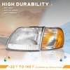 WEELMOTO Headlights Assembly for 1997-2003 F150 / 1997-2002 Ford Expedition