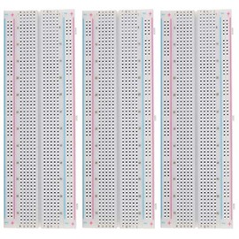 NA 3PCS Breadboard 830 Point sin soldadura Prototipo PCB Board Kit Protoboard MB-102