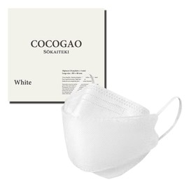 Refreshing Comfortable Non-woven Mask, 3D Dimensional, Flap Type, 4 Layers, 120 Sheets, Adult, Approx. 8.1 x 3.1 inches (20.5 x 8 cm), White