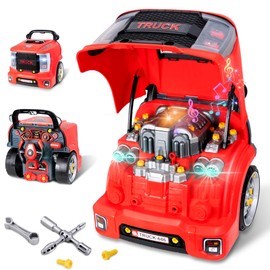 Interactive Truck Engine Toy-Removable Parts Lights&Sounds,Age 3-5