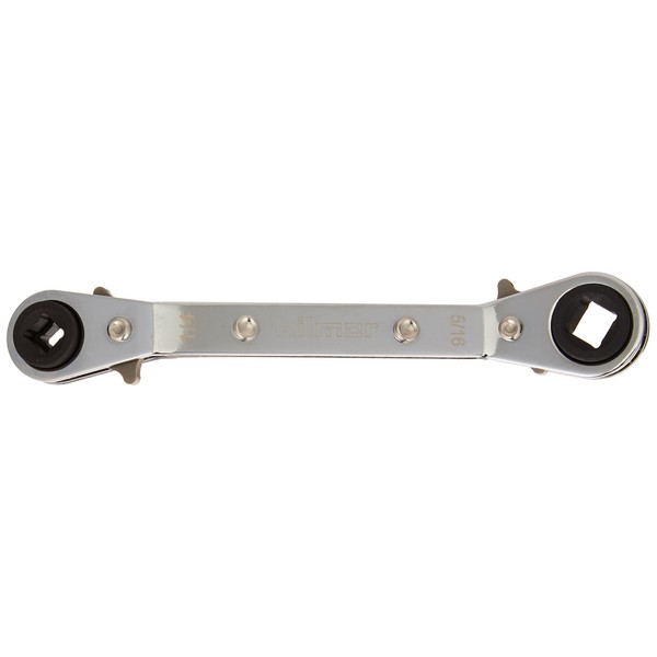 Hilmor 1839043 Offset Service Wrench, 1/4" x 3/16" Square, 3/8"