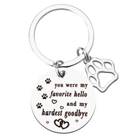 Dog Memorial Gifts for Loss of Dog Sympathy Gift for Men Women Dog Remembrance Gift for Men Women Pet Memorial Gifts for Dogs Keychain Cat Dog Sympathy Gifts for Loss of Pet Cat Dog
