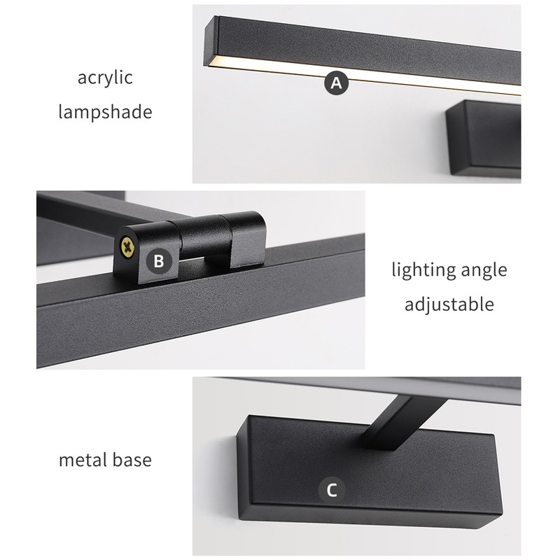 Modern LEDs Sconce Wall Lamp AC100-240V 9W 40cm/15.7in Bathroom Mirror