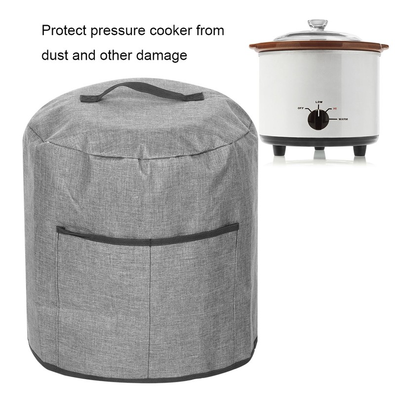 Round Pressure Cooker Dust Cover Protective Cover with Pocket Kitchen