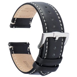 Brismassi Esetti Quick-Release Watch Straps, Top Grain Calf Leather Bracelets for Men and Women, Elegant Replacement Strap for Watches and Smartwatches, 22 mm, 21 mm, 20 mm, 19 mm, 18 mm, 16 mm