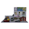 F Fityle 1/64 Diorama Car Display Show Case with Lights,Organizer,Collection