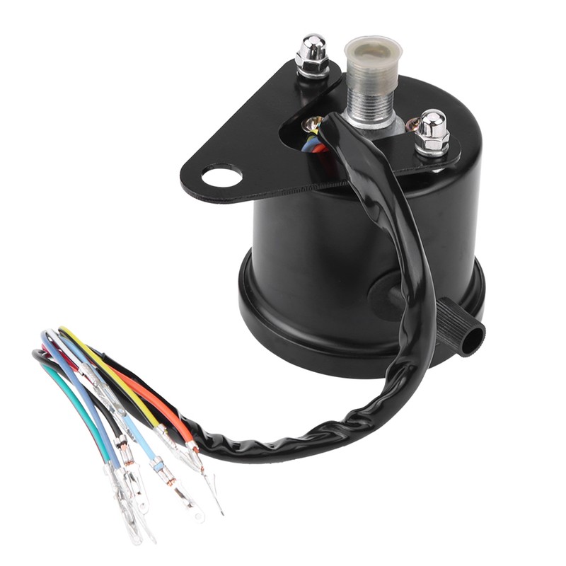 60mm Black Motorcycle Odometer Speedometer Gauge with indicator