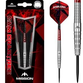 Mission Darts Cam Crabtree Darts | Steel Tip | Natural, 95% Tungsten, 25g (D1670)
