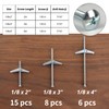 HASWARE Toggle Bolt Zinc Plated Steel and Wing Nut for