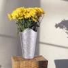 MUKCHAP 4 Pack Galvanized Metal Wall Planter, 12 Inches Tall