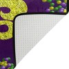 xigua Mardi Gras Bath Curtain Rugs Sets 2 Pcs,Mardi Gras