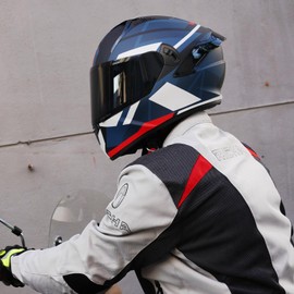 VCOROS Full Face Dual Visor Motorcycle Helmet for Adults Motorbike Street Bike Racing Helmets DOT Approved with Black Visor(X9 Storm Red,XL)