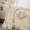 CozyTide 120x120 Oversized Comforter King Size,100% Cotton Farmhouse Shabby Boho