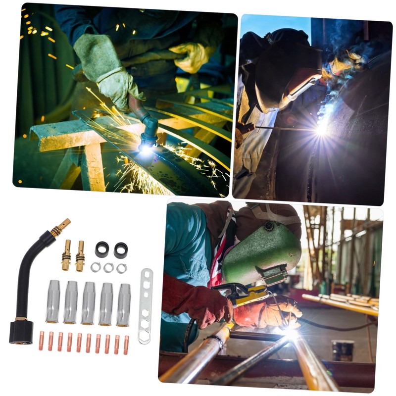 SHINEOFI 24pcs Welding Kit for Mig Welder Durable Nozzles Contacts
