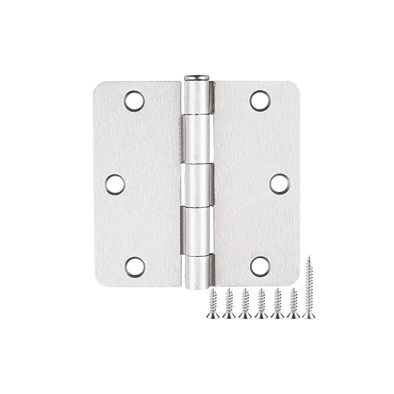 18 Pack Satin Nickel 3.5 Inch x 3.5" 1/4" Radius