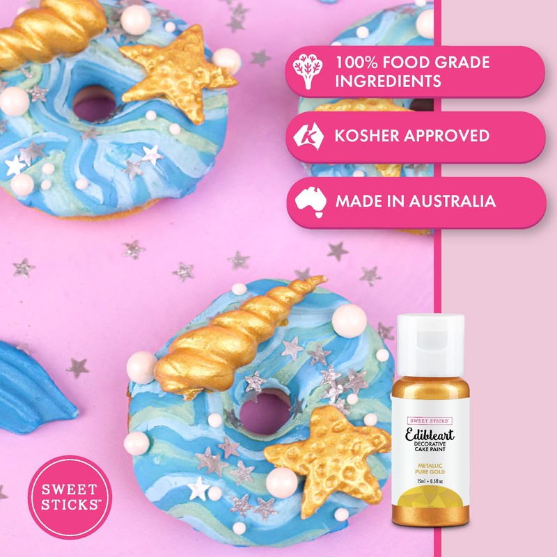 Sweet Sticks Edible Art Decorative Cake Paint 0.5 Ounce (15