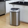 NINE_STARS Infrared Motion Sensor Trash Can 21 Gal. with Auto-Open