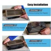 6-Pack Black Floor Vent Covers (4x10 Inch) - Debris Trapping