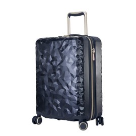 Ricardo Beverly Hills Indio Hardside Travel Luggage, Stylish and Durable, 4-Wheel Spinners with Comfort Grip Handle, Integrated USB Port And TSA-Friendly Toiletry Pouch, Navy Blue, Carry-On 20-Inch