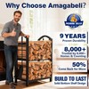 AMAGABELI GARDEN & HOME Firewood Rack Indoor with Tools 5-Piece