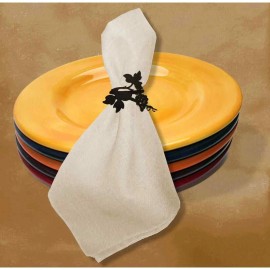 Village Wrought Iron Wrought Iron Fleur-de-lis - Napkin Ring 3" (Made in USA)