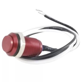 Allparts NEW Tesi IDO Super M 10MM Metal Momentary Push Button  For Guitar - RED