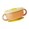 Toddler Suction Cup Bowls with Lids Prevent Falling Stainless Steel