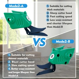 MXBAOHENG Sharp Blade Cutting Head for Wbt-2 Fabric Electric Scissors Cloth Cutter (Model A)