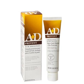 A+D Prevent Pomada para Rozaduras de Pañal en Bebés 42.5 g | Hipoalergénica | Vitamina A y D, Lanolina | Libre de Parabenos, Ftalatos, Sulfatos y Colorantes