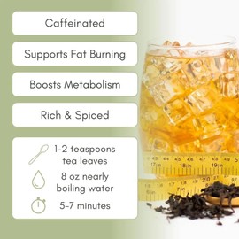 Organic Skinny Natural Loose Leaf Tea - 2 oz Bag (approx. 30 servings) | Full Leaf Tea Co.