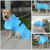 Waterproof Dog Raincoat, Reflective Adjustable Hooded Dog Rain Coat, Lightweight