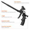 Foam Gun, Preciva Professional Foaming Gun Heavy Duty PU Expanding