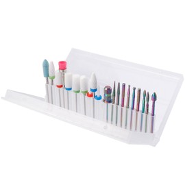 Yakamoz 20Pcs 3/32 Inch Shank Professional Manicure Nail Drill Bits for Nail Drill, Diamond Carbide Nail Bits Ceramic Nail Drill Bit Set Nail Mandrel Bit Cuticle Nail File Bits for Acrylic Nails