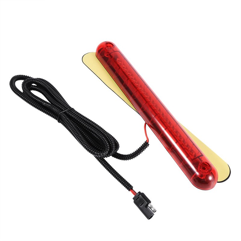 Qiilu Universal Red 24 LED Car High Mount Third 3RD