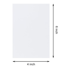 Penta Angel 50Pcs 4x6 Thick Paper Cardstock 92lb Blank Colored Card Stock for Invitations Greeting Thank You Cards Postcard Photo Crafts Making (Pure White)