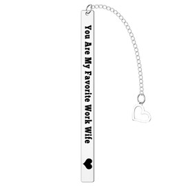 Funny Coworker Gifts for Women Work Wife Gift Bookmark Thank You Gift for Female Employee Novelty Presents for Women Coworker Farewell Retirement Presents Colleague Birthday Christmas Keepsake Ideas