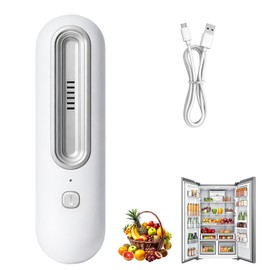 Mini Fridge Deodoriser - USB Charging Fridge Ioniser, 2 Modes Electric Quiet Fridge Odour Neutraliser, Reusable, for Car, Cupboard, Wardrobe, Shoe Cabinet
